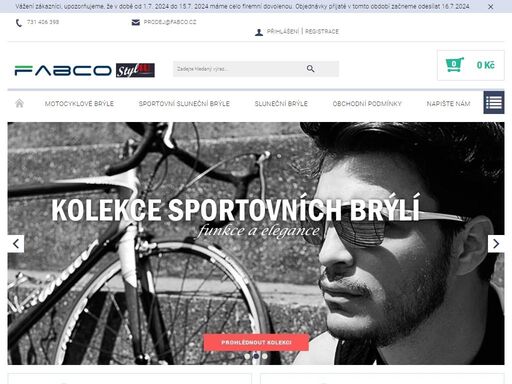 vítejte v obchodě firmy fabco s.r.o.. najdete zde stylové sluneční, sportovní a motocyklové brýle nannini vyrobené v itálii, užijte si spoustu radosti z vysoké užitné hodnoty. 