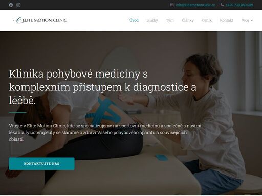 klinika pohybové medicíny s komplexním přístupem k diagnostice a léčbě.