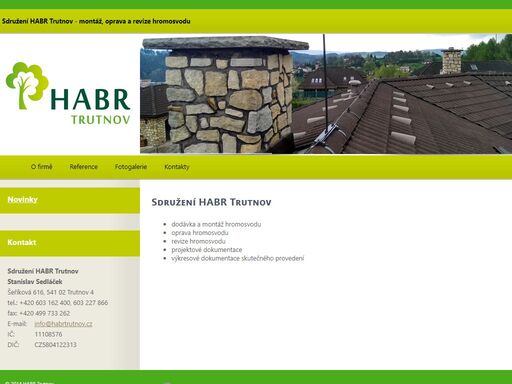 hromosvod, materiál, prodej, hromosvody, montáž, revize, hromosvodářský sdružení habr trutnov - montáž a revize hromosvodů, prodej hromosvodářského materiálu