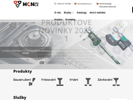 výhradní distributor obráběcích nástrojů firmy mitsubishi materials a prodejce řezných a upínacích dalších firem dle požadavků zákazníka