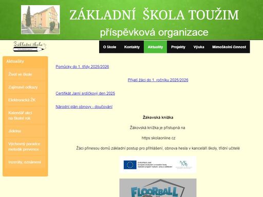 základní škola toužim - příspěvková organizace