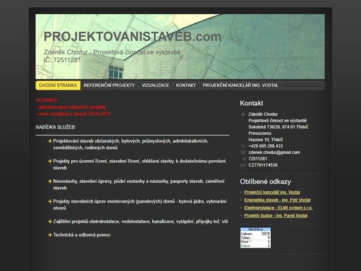 projektování občanských a bytových staveb, projekty staveb, rodinné domy, průmyslové stavby, autosalony, výrobny