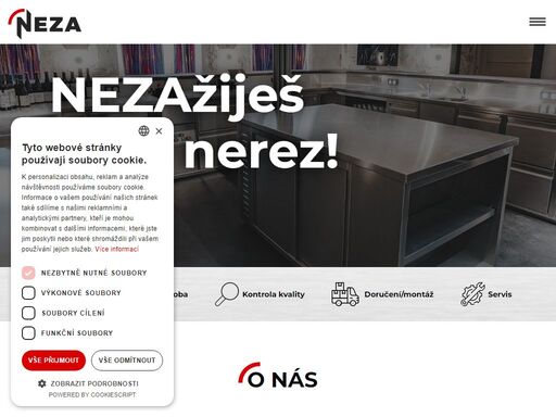 neza pelhřimov spol. s r. o. - výroba a prodej nerezových produktů pro gastronomii, zdravotnictví, potravinářský průmysl a stavebnictví. především se jedná o mycí stoly, bary, chladící vitríny, pracovní stoly a desky, skříně, vozíky, digestoře, ohřívací prvky (stoly, lázně, mosty).