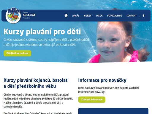 abeceda plavání je zde pro naše nejmenší. kurzy plavání pro děti, batolata, kojence i miminka v kladně.