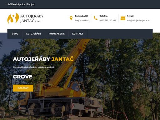 mobilní autojeřáby - komplexní jeřábnické práce s moderními autojeřáby grove. naše mobilní jeřáby mají obsluhu s dlouholetou praxí, možnost rychlého přistavení jeřábu kdekoliv po celé čr.