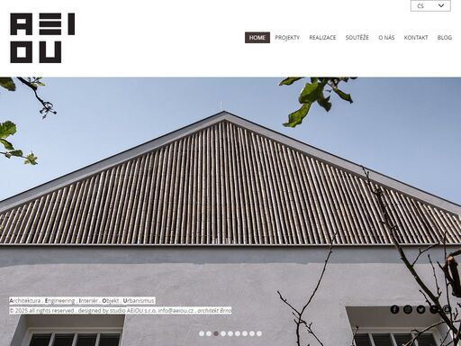 studio aeiou je architektonická kancelář v brně, zabývající se projekční činností novostaveb, rekonstrukcí, návrhem interiérů a urbanismem ve všech stupních projektu. nabízíme komplexní řešení a koordinaci od studie, stavebního povolení až po realizaci stavby, včetně poradenství a autorského dozoru. architekt brno.