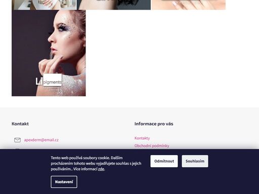 apex derm je distributor značek. vše pro permanentní make-up, mezoterapii a pirecing. vybavení pro salony, ale i konečné spotřebitele.