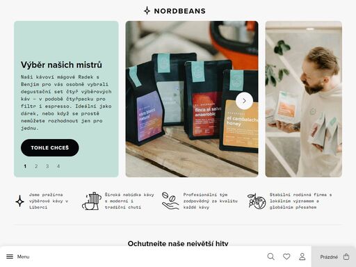 pražíme výběrovou kávu a známe příběhy lidí, kteří ji pěstují a zpracovávají. sídlíme v liberci a sázíme na dlouhodobá partnerství - jak u nás doma, tak v zemích původu. jsme pyšní na spolupráci s pěstiteli, zpracovateli, kavárnami a dalšími partnery. společně usilujeme o to, abyste si svou kávu mohli vychutnat v opravdu špičkové kvalitě.