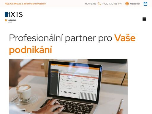 profesionální partner pro vaše podnikání díky více než 20 letům zkušeností s helios vám zajistíme efektivitu a konkurenční výhodu. přidejte se k našim spokojeným zákazníkům! číst více individuální přístup víme, že každé podnikání má svá úskalí a pro jejich řešení jsme tu pro vás my s našimi rozsáhlými zkušenostmi a helios inuvio, který se vám