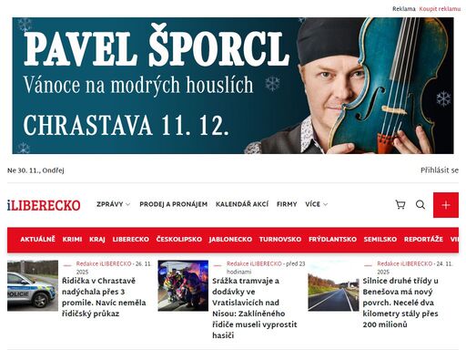 nezávislý zpravodajský portál pro liberec a okolí. přinášíme aktuality ze školství, kultury, volného času, ekonomiky, politiky nebo sportu.
