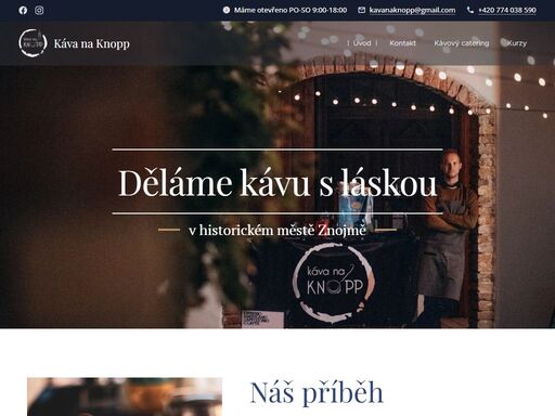 kavárnu jsme otevřeli 1.12.2017 a byl to fofr. za 3 týdny otevřít kavárnu a naskočit na pořádně rozjetý vlak. sen, osud, nebo osud či sen, ale vyšlo to. staráme se o vás již docela dlouho a ptáte se proč? cílem bylo přistupovat k surovinám, kávě, dortům a hlavně k zákazníkům trochu jinak. léta plynou a z mnohých jsou kamarádi,...