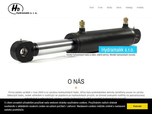 výroba hydraulických hadic a válců, včetně servisu. montáž hydraulických rozvodů.