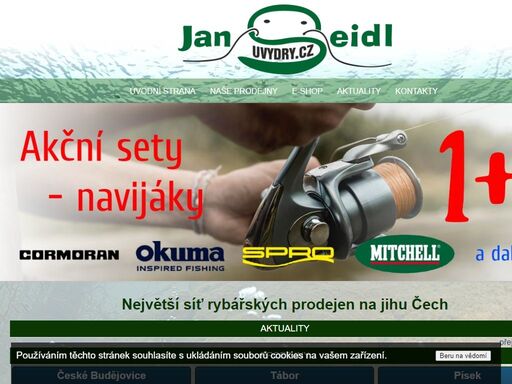 největší síť rybářských prodejen na jihu čech - pobočky české budějovice, tábor, písek, milevsko, protivín. 
