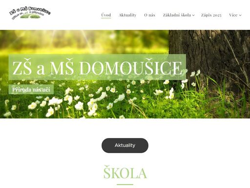 naše škola poskytuje předškolní, základní a zájmové vzdělávání.