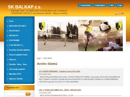 sportovní turnaje pro všechny - tábory - kempy všestrannosti
