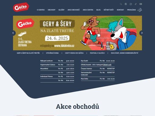 nákupní centrum géčko liberec - módní značky, obuv, hračky, elektronika, drogerie, služby, restaurace, kavárna a 1400 parkovacích míst
