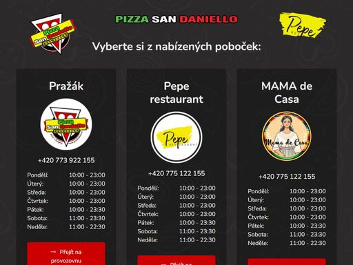 san daniello zajišťuje rozvoz jídel. rozvoz jídla si můžete objednat dvěma způsoby, jednoduše online a nebo po telefonu.