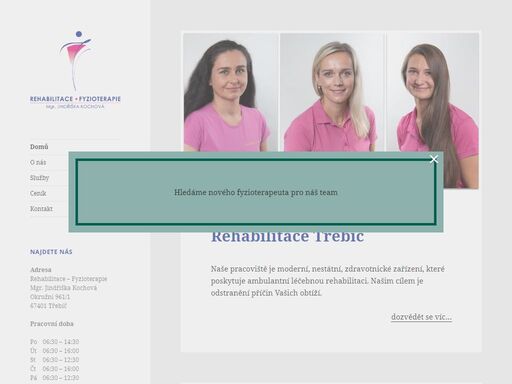 odborná rehabilitace v třebíči pro děti, dospělé i seniory. příjemné prostředí i personál, individuální přístup.