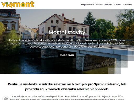 specializujeme se na budování staveb pro infrastrukturu železnic – mostů, propustků, přejezdů, nástupišť a přístupových komunikací.