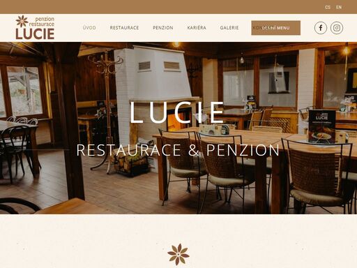 restaurace a penzion lucie se nachází v centru města jičín. je oblíbeným výchozí místem do českého ráje. můžeme nabídnout speciality české i světové kuchyně, ubytování v našem moderně vybaveném penzionu a prostory pro různé akce.