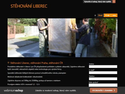 stěhování liberec, stěhování praha a okolí, doprava pickup, návěs 24 tun