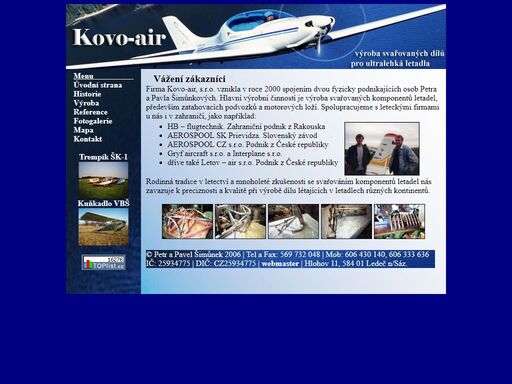 kovo-air: svařované komponenty letadel