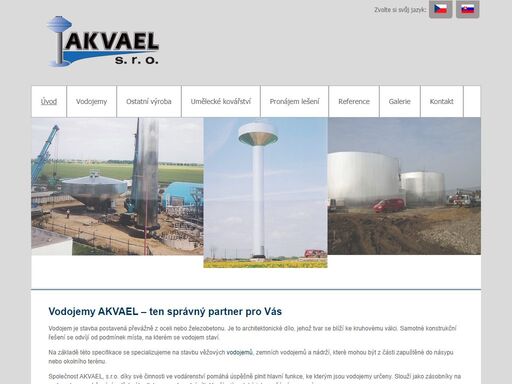 lídr na trhu vodojemů a nádrží. montujeme, demontujeme a zabezpečujeme jejich kompletní servis