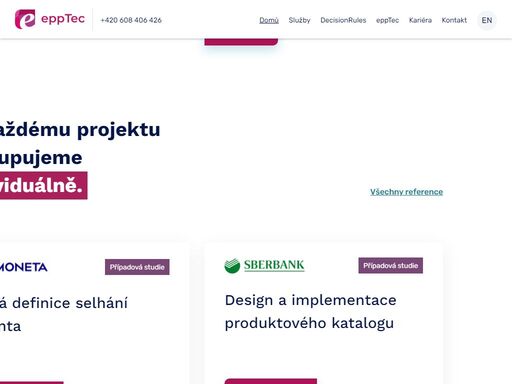 pomáháme zjednodušovat a automatizovat procesy, navrhujeme nové aplikace a poskytujeme i business consulting či team lease.