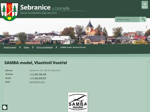 


adresa:
sebranice 164, 569 62 sebranice


telefon:
+420 461 745 155


mobil:
+420 604 239 977


web:
samba@f3j.com



 