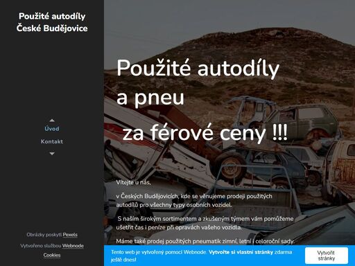 v českých budějovicích, kde se věnujeme prodeji použitých autodílů pro všechny typy osobních vozidel.
