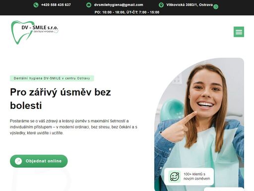 šetrná dentální hygiena v centru ostravy. rychlé objednání online, moderní ordinace, péče pro děti i dospělé. objednejte se ještě dnes!