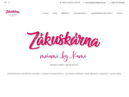 zakázková cukrářská výroba s vlastní kavárničkou, ve které můžete naše dezerty kdykoliv vyzkoušet.