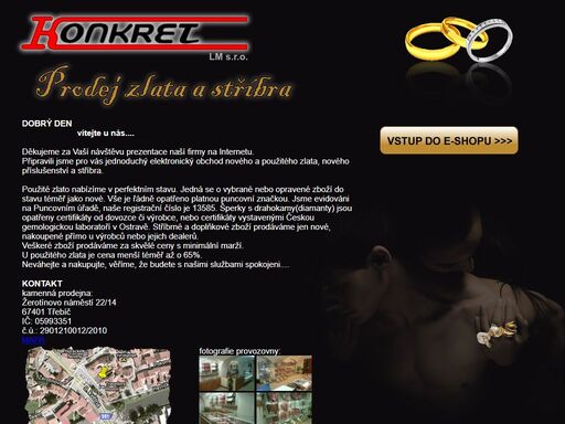 konkret třebíč - levné zlato, stříbro, bezkonkurenční ceny