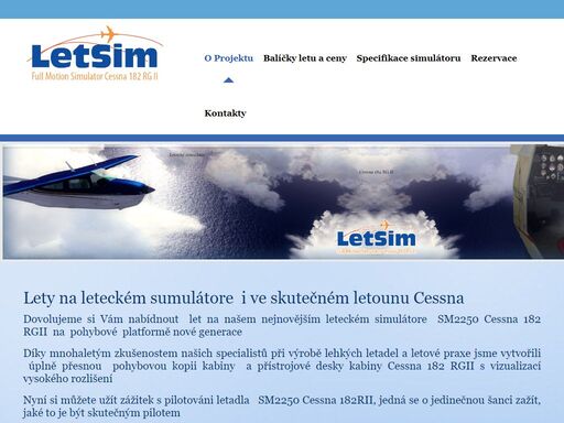 lety na leteckém simulátore, zážitek s pilotováni letadla  cessna 182rii