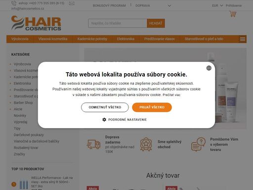 kadernícké potreby a profesionálna vlasová kozmetika. náš e-shop haircosmetics sk ponúka široký sortiment tovaru profesionálnej vlasovej kozmetiky, kadernícke potreby, vybavenie a pomôcky firiem wella, bes , schwarzkopf, kérastase, l´oréal, londa, matrix, goldwell, selective, subrina, black, vitality, babyliss pro, so…