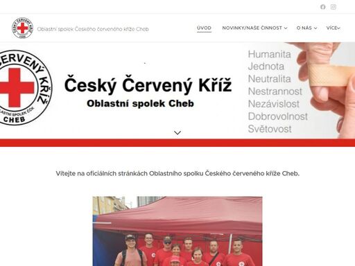 vítejte na oficiálních stránkách oblastního spolku českého červeného kříže cheb.