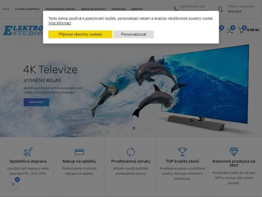 elektro, televize, kavovary, chladnicky, reproduktory, mobily, telefony navštivte náš e-shop a vstupte do světa elektroniky. prodáváme pouze osvědčené značky, kde jsou minimální reklamace. poskytujeme možnost nákupu na splátky.