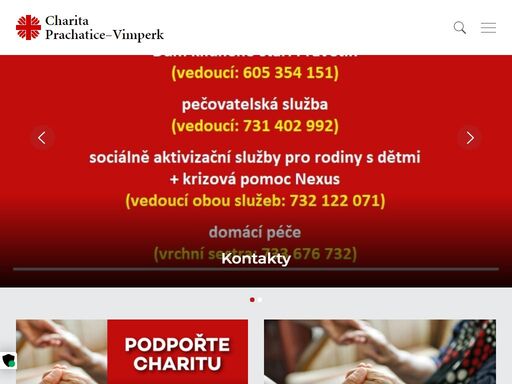 charita prachatice-vimperk je profesionálním poskytovatelem sociálních služeb a je provozovatelem nestátní domácí zdravotní péče. jejím posláním je poskytovat pomoc lidem v nepříznivé sociální situaci.