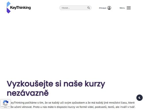 v keythinking počítáme s tím, že se každý učí svým způsobem a že má každý jiné množství času, které může učení věnovat. proto u nás máte k dispozici kurzy ve formě videí, podcastů, textů, ale i tváří v tvář. abyste si mohli pokaždé vybrat formu, která vám vyhovuje. zjistěte více o našich osobních kurzech kliknutím na tlačítko „večerní škola leadershipu“ nebo si vyzkoušejte ukázku z online kurzu bezplatně a bez registrace přímo na webu. stačí kliknout na jeden z výběru níže.
