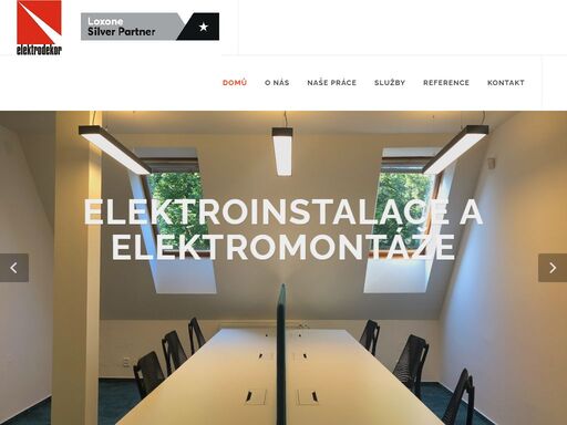 elektroinstalační a elektromontážní práce, revize elektro, osvětlení, led, chytrá domácnost - loxone, výstavy, prosvětlené plochy
