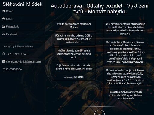 stěhování mládek - ústí nad labem / autodoprava / odtahová služba / montáž nábytku / vyklízení bytů / odvoz na skládku / přívoz nového nábytku