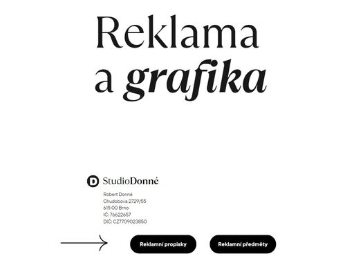 reklamní a grafické studio nabízí svým klientům tvorbu značky, propagaci a reklamu.