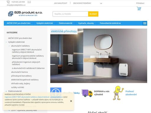 prodej elektro, shop s elektromateriálem a svítidly, profesionální přístup, zkušenosti v oboru elektro, možnost zajištění kompletního sortimentu