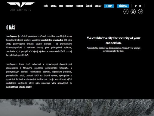 komplexní služby v oblasti bezpilotních prostředků (dronů). profesionální filmová a reklamní tvorba, průmyslové aplikace, prodej, stavba a servis uav.