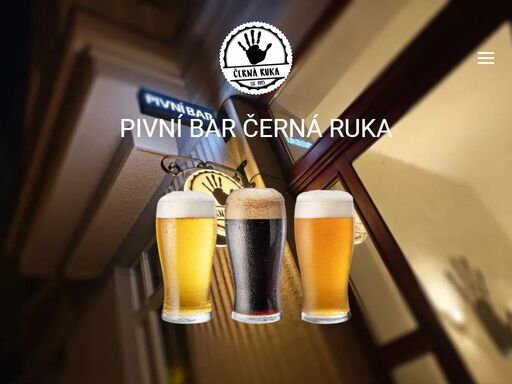 pivní bar černá ruka se nachází v srdci vinohrad v praze. nabízíme až 8 druhů čepovaných piv z lokálních malých řemeslných pivovarů.