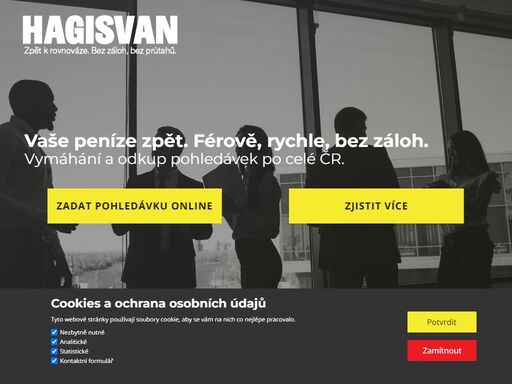 hagisvan s.r.o. – vymáhání a odkup pohledávek po celé čr. rychle, férově a bez záloh. zadejte případ online, řešíme ihned.