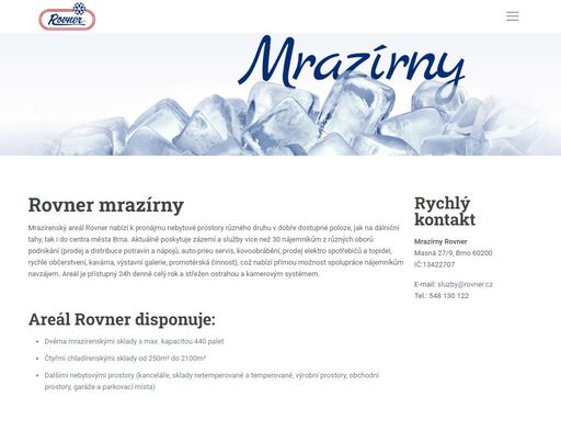 mrazírenský areál rovner