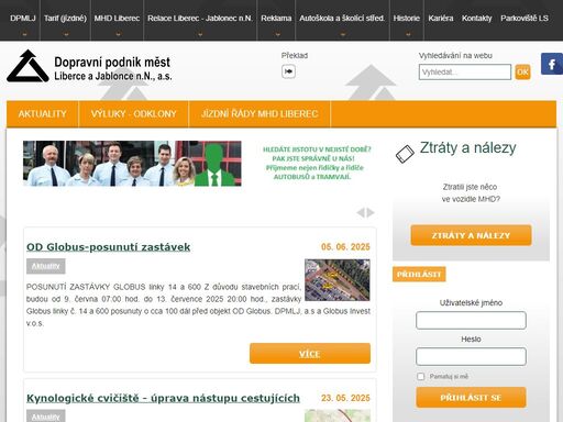 dopravní podnik města liberce a jablonce nad nisou