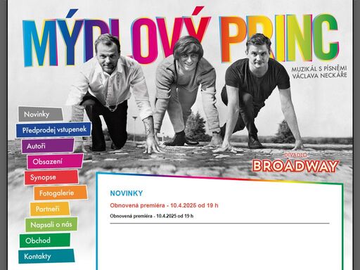novinky; muzik?l m?dlov? princ