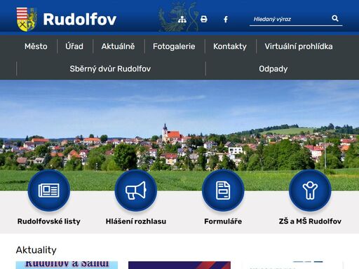 oficiální stránky města rudolfov